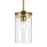 Crosby Mini Pendant Natural Brass