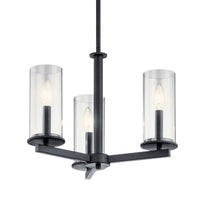 Crosby Chandelier Black 3 Light