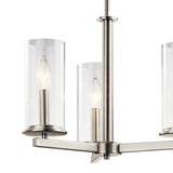 Crosby Chandelier Brushed Nickel 3 Light