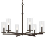 Crosby Chandelier Olde Bronze 6 Light