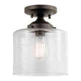 Winslow Semi Flush Mount Olde Bronze 10.62 Inch