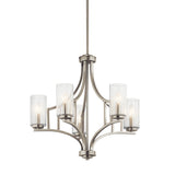 Vara Chandelier Brushed Nickel 5 Light