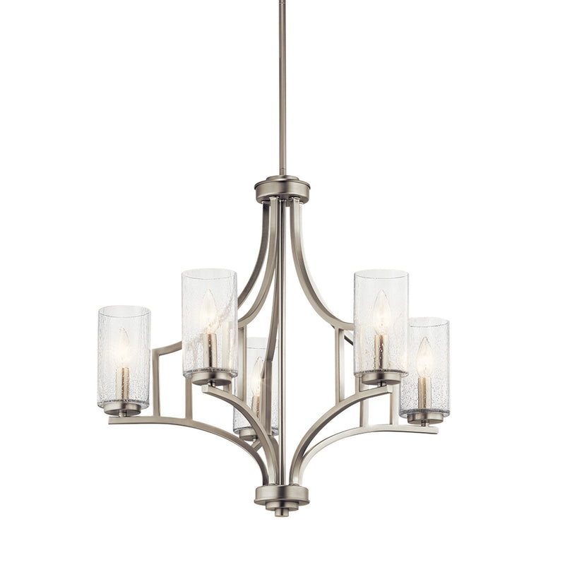 Vara Chandelier Brushed Nickel 5 Light