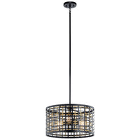 Aldergate Ceiling Drum Semi Flush Light Black
