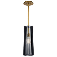 Linara Cylinder Pendant Black