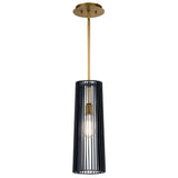 Linara Cylinder Pendant Black
