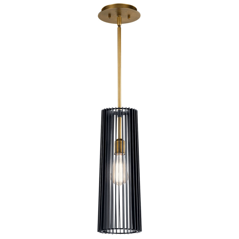 Linara Cylinder Pendant Black