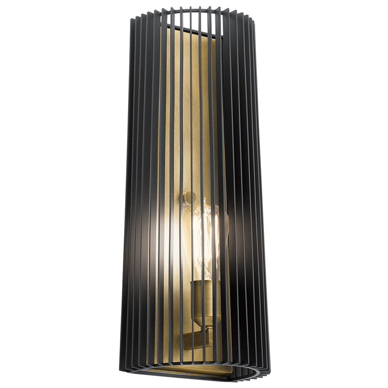 Linara Wall Dome Sconce Black