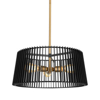 Linara Semi Flush Pendant Black