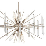 Eris Round Chandelier Polished Nickel 6 Light