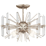 Eris Semi Flush Semi Flush Mount Polished Nickel