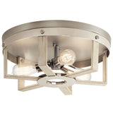 Peyton Flush Semi Flush Mount White Washed Wood
