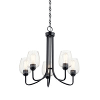Valserrano Chandelier Black 5 Light