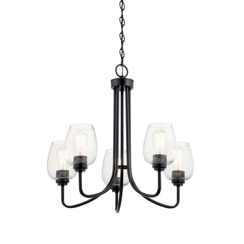 Valserrano Chandelier Black 5 Light