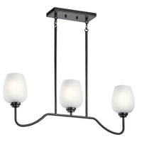 Valserrano Linear Chandelier Black