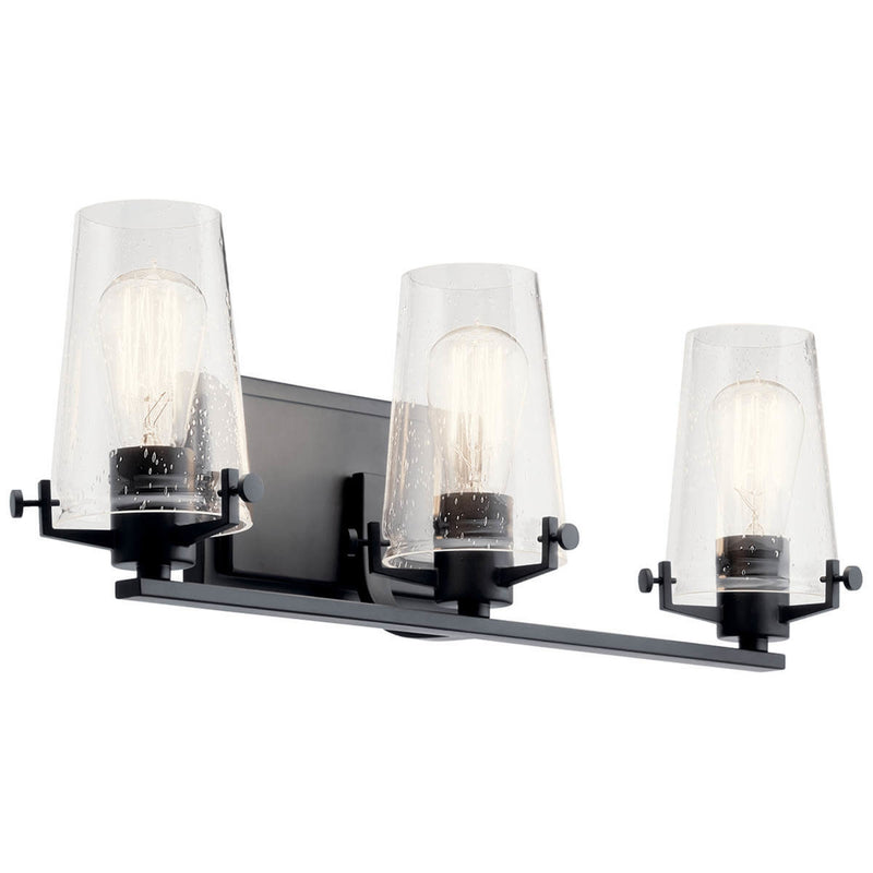 Alton Vanity Light Black 3 Light