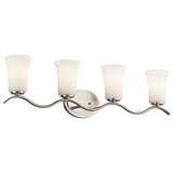 Armida Vanity Light Brushed Nickel 4 Light