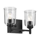 Shailene Vanity Light Black 2 Light