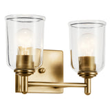 Shailene Vanity Light Natural Brass 2 Light