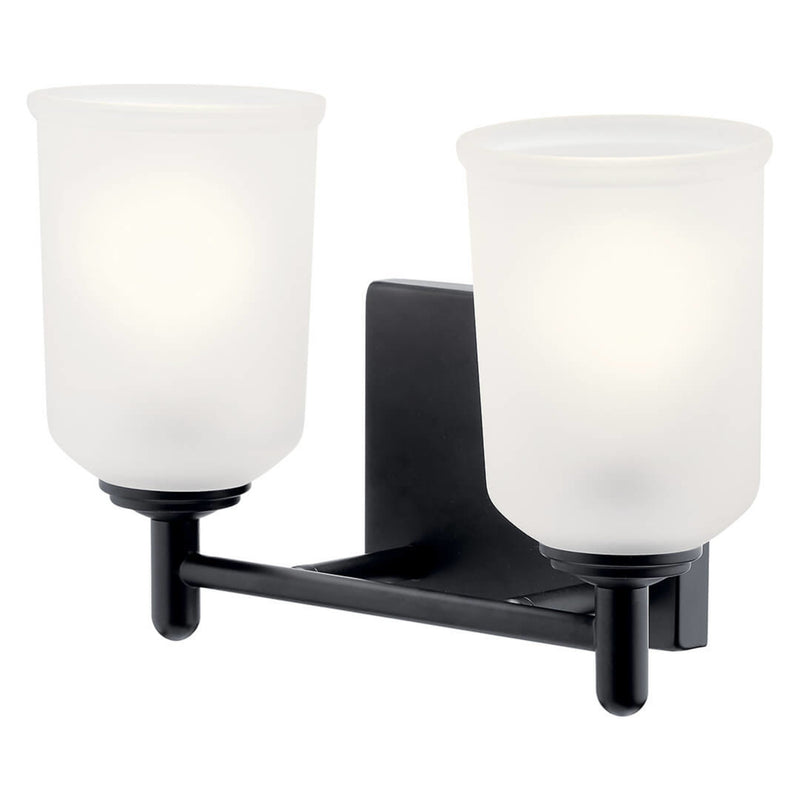 Shailene Vanity Light Black 2 Light