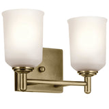 Shailene Vanity Light Natural Brass 2 Light