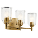 Shailene Vanity Light Natural Brass 3 Light