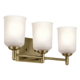 Shailene Vanity Light Natural Brass 3 Light