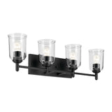 Shailene Vanity Light Black 4 Light