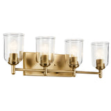 Shailene Vanity Light Natural Brass 4 Light