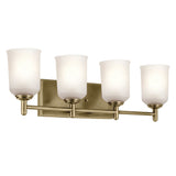 Shailene Vanity Light Natural Brass 4 Light