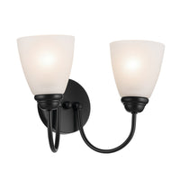 Jolie Vanity Bell Light Black 2 Light
