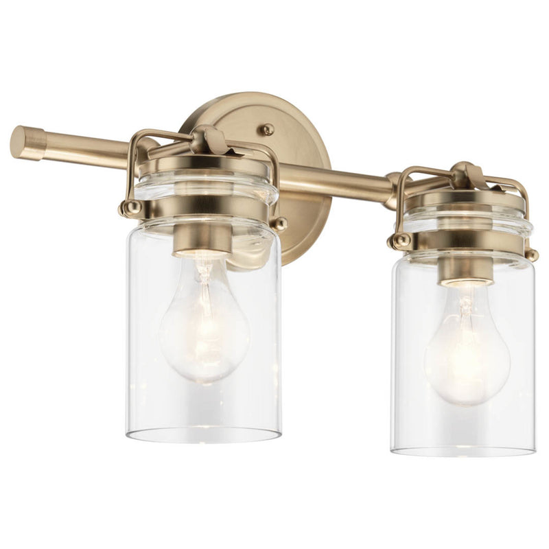 Brinley Vanity Light Champagne Bronze 2 Light