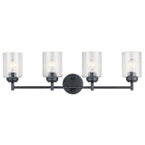 Winslow Vanity Light Black 4 Light