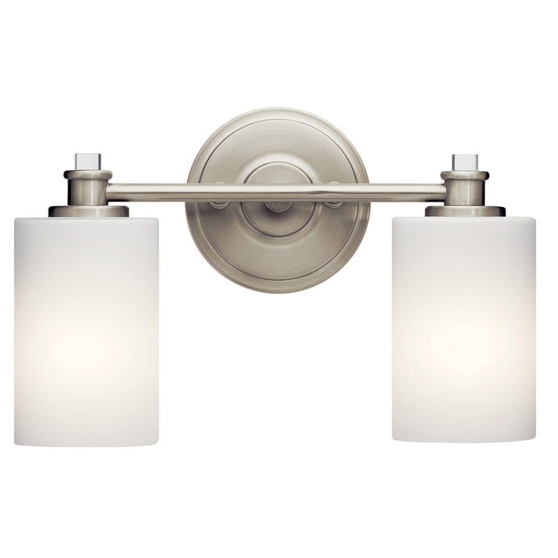 Joelson Vanity Light Brushed Nickel 2 Light