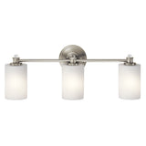 Joelson Vanity Light Brushed Nickel 3 Light
