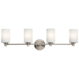 Joelson Vanity Light Brushed Nickel 4 Light