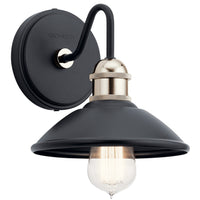 Clyde Wall Dome Sconce Black 7.25 Inch