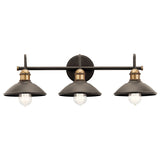 Clyde Vanity Dome Light Olde Bronze 3 Light
