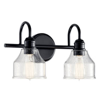 Avery Vanity Light Black 2 Light