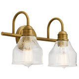 Avery Vanity Light Natural Brass 2 Light
