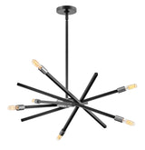 Archer Medium Adjustable Single Tier Chandelier - Satin Black - by Hinkley