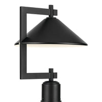 Ripley Outdoor Post Cone Post Lantern Light Black