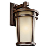 Atwood Outdoor Wall Light Brown Stone 10 Inch