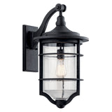 Royal Marine Outdoor Wall Light Distressed Black 11.5 Inch