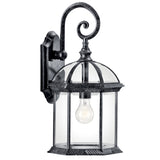 Barrie Outdoor Wall Light Black 18.75 Inch