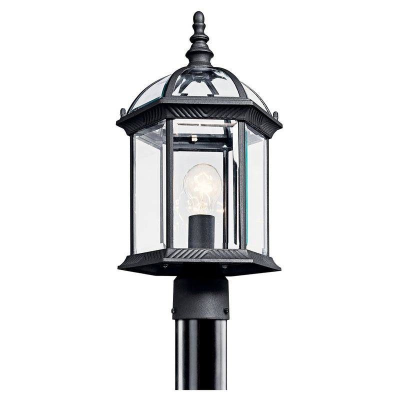 Barrie Outdoor Post Lantern Light Black