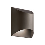 Wesley Cylinder Outdoor Wall Light Textured Architectural Bronze 7.5 Inch