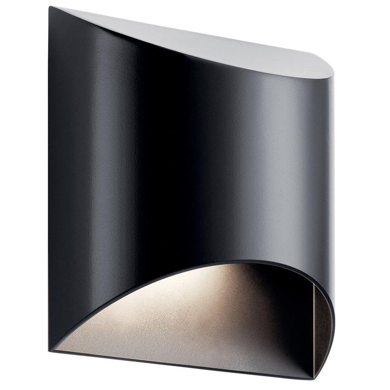 Wesley Outdoor Wall Cylinder Light Black 7.5 Inch