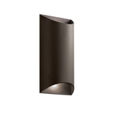 Wesley Cylinder Outdoor Wall Light Textured Architectural Bronze 13.75 Inch