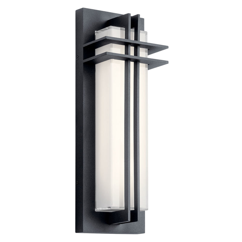 Manhattan Outdoor Wall Light Textured Black 5.25 Inch